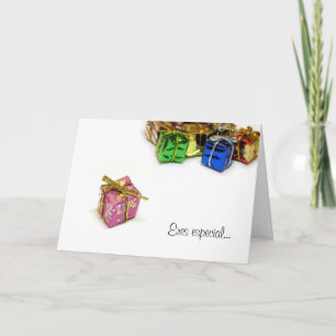 Cartão De Festividades Tarjeta Navideña "Eres especial "