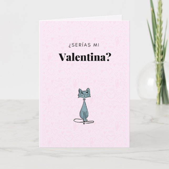 Cartão De Festividades Tarjeta San Valentín (Frente)