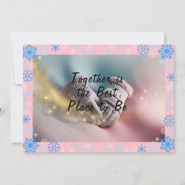 Cartão De Festividades Tarjeta "Together is the B (Frente)