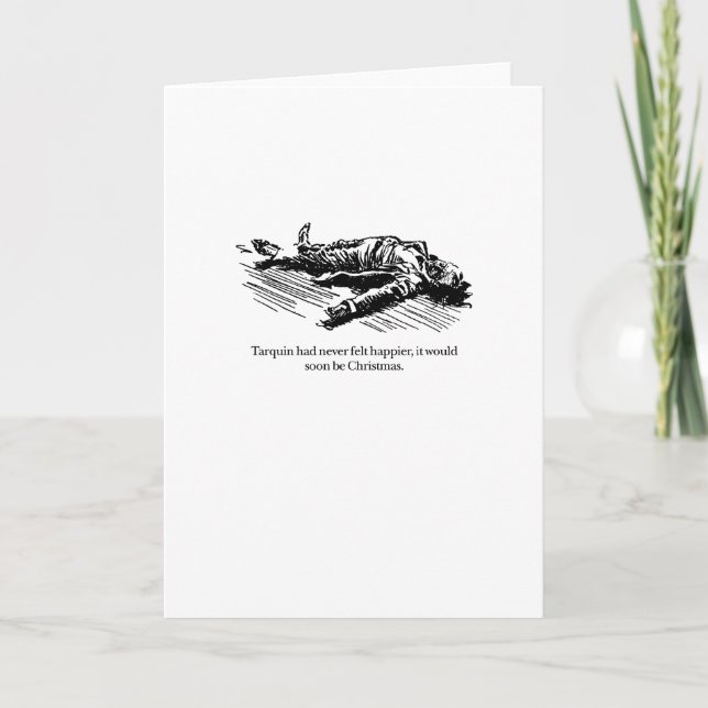 Cartão De Festividades Tarquin and Christmas (Frente)