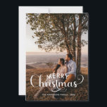 Cartão De Festividades Tartan Ho - Foto da Família de Feliz Natal Moderno<br><div class="desc">Nome de Foto da Família de Feliz Natal RED TARTAN</div>