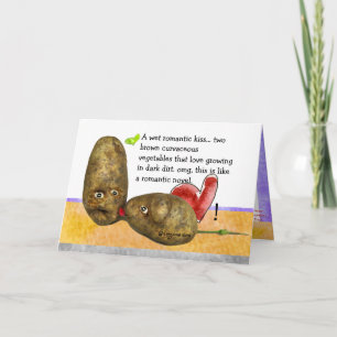 Cartão De Festividades Tater Thoughts Valentines Day Card - Customized