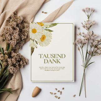 Cartão De Festividades Tausend Dank Karte