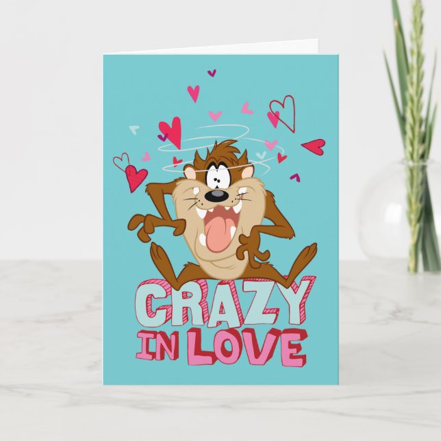 Cartão De Festividades TAZ™ - Crazy In Love (Frente)