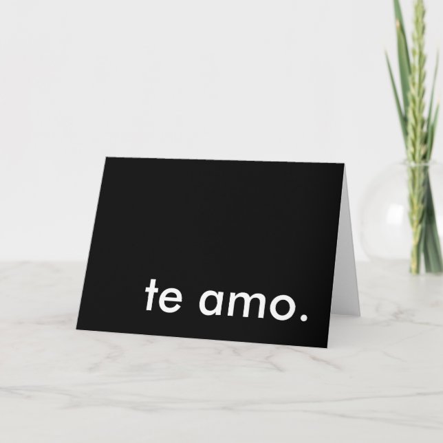 Cartão De Festividades te amo. (Frente)