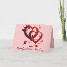 Cartão De Festividades Te Amo Mais Todos Os Dias