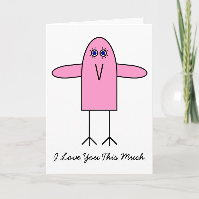 Cartão De Festividades Te Amo Tanto (Frente)