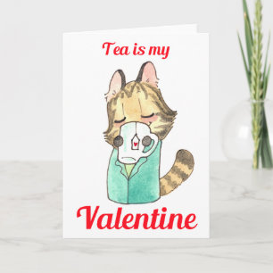 Cartão De Festividades Tea É Meu Namorados