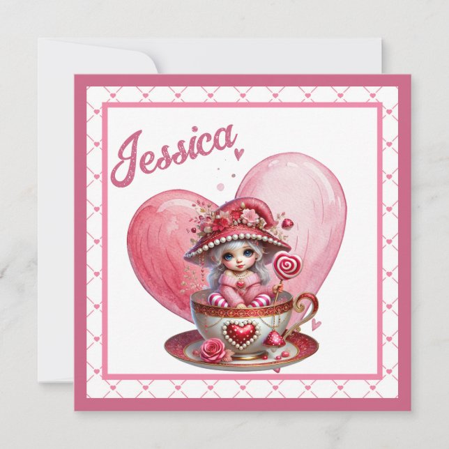 Cartão De Festividades Teacup Cuties (Frente)