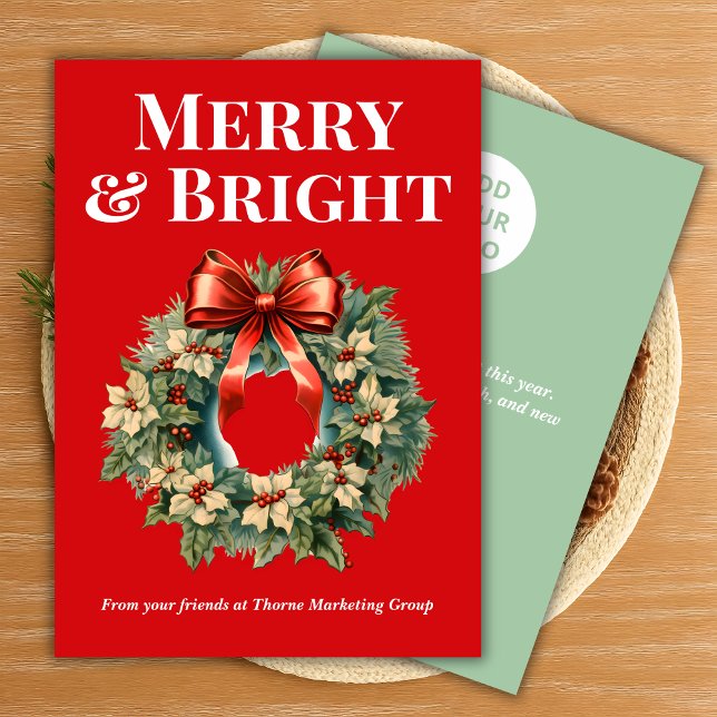 Cartão De Festividades Team Christmas Card in Red (Criador carregado)