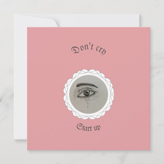 Cartão De Festividades Tearing eye Throw Pillow (Frente)