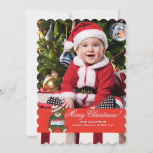 Cartão De Festividades Teddy Bear Holiday Photo Card