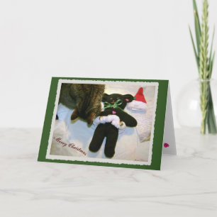 Cartão De Festividades Teddy Bearette Merry Christmas!