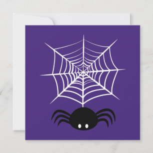 Cartão De Festividades Teia de Aranha de Halloween