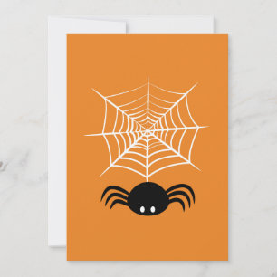 Cartão De Festividades Teia de Aranha de Halloween 