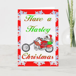 Cartão De Festividades tem um natal harley
