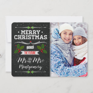 Cartão De Festividades Tema do quadro de discussão Futuro Sr. e Sra. Holi