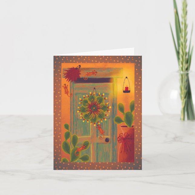 Cartão De Festividades Tema do Sudoeste Personalizado (Frente)