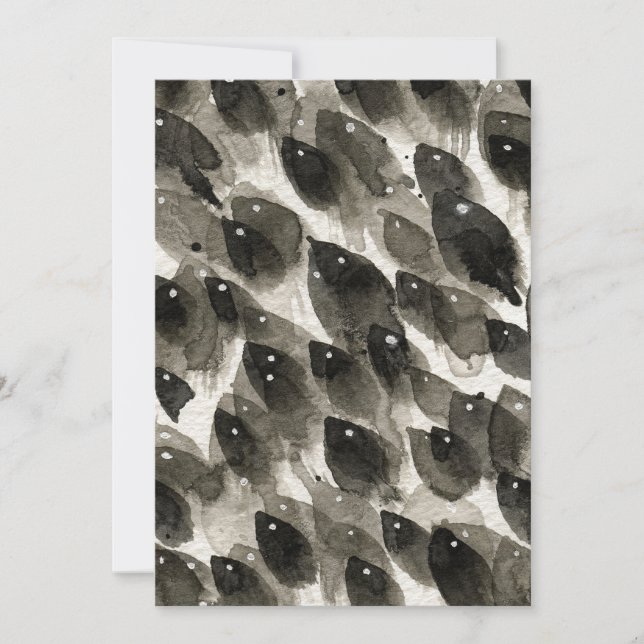 Cartão De Festividades Tempestade de Peixes (Frente)