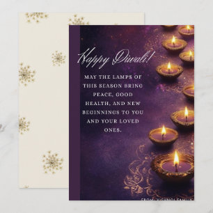 Cartão De Festividades Temporada de Diwali