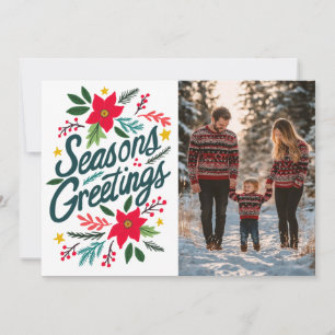 Cartão De Festividades TEMPORIZAÇÕES SEMPRE Feriados de Natal FOTO PERSON