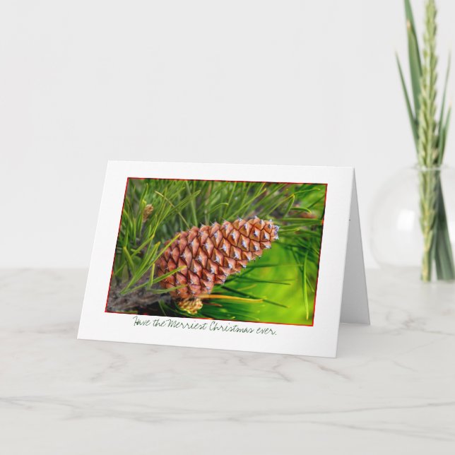 Cartão De Festividades Tenha o Natal mais feliz de todos os tempos (Frente)