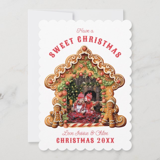 Cartão De Festividades Tenha um bom Natal | Foto da Casa Gingercake (Frente)