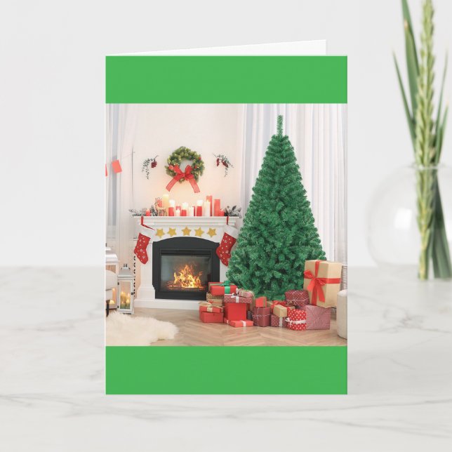 CARTÃO DE FESTIVIDADES TENHA UM DIA DE NATAL MUITO FELIZ (Frente)