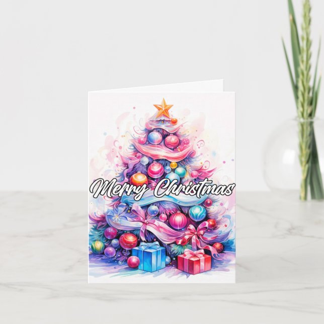 Cartão De Festividades Tenha Um Feliz Natal (Frente)