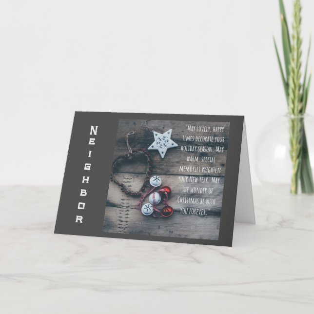 CARTÃO DE FESTIVIDADES TENHA UM "FERIADO MUITO FELIZ" PARA O NOSSO VIZINH (Frente)