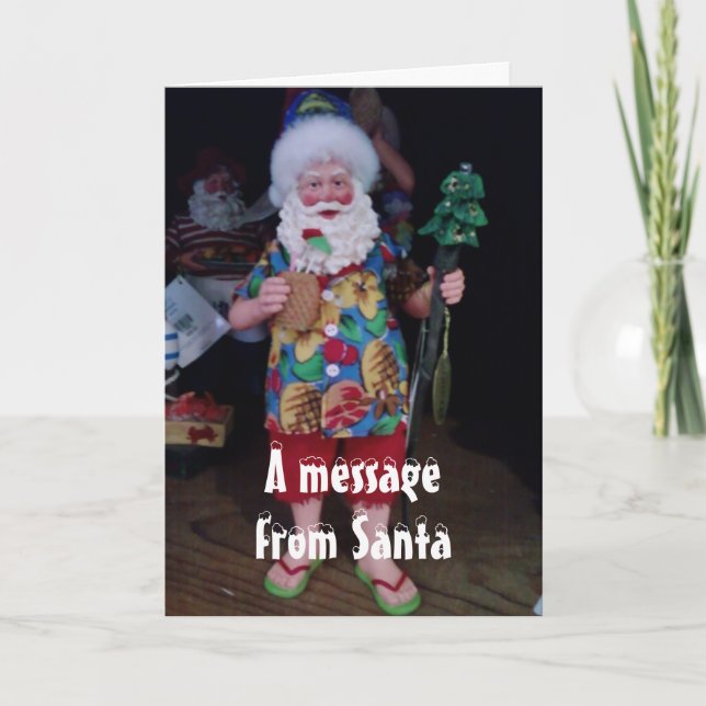 CARTÃO DE FESTIVIDADES TENHA UM NATAL FERREIRO DE JOLLY DIZ QUE PAPAIS NO (Frente)