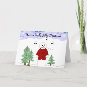Cartão De Festividades Tenha um Natal Holly Jolly