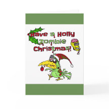 Tenha um Natal Holly Zombie!