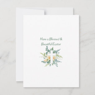 Cartão De Festividades Tenha uma Páscoa abençoada e bonita em um