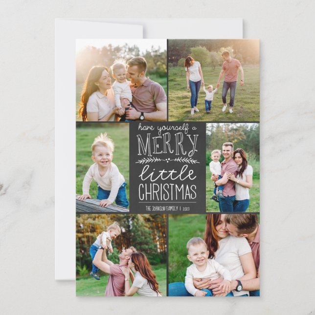 Cartão De Festividades Tenham uma Feliz de Natal Seis (Frente)