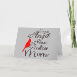 Cartão De Festividades Tenho um anjo no Cardeal do Céu