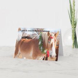 Cartão De Festividades Tenho um sofá para o Natal...