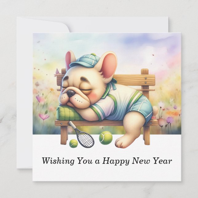 Cartão De Festividades Tênis desejando um Feliz ano novo (Frente)
