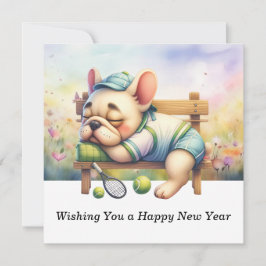 Cartão De Festividades Tênis desejando um Feliz ano novo