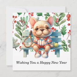 Cartão De Festividades Tênis desejando um Feliz ano novo