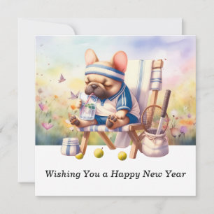 Cartão De Festividades Tênis Desejando um Feliz Ano Novo