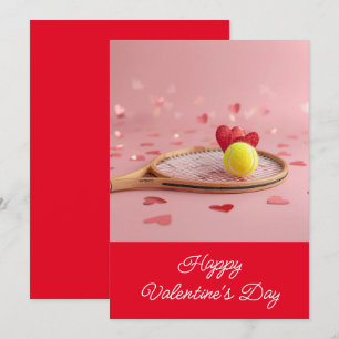 Cartão De Festividades Tenis Dia dos Namorados com AMOR para Jogador