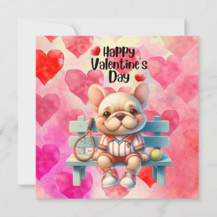 Cartão De Festividades TÊNIS Dia dos Namorados para Jogador com Amor