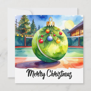 Cartão De Festividades Tenis Natal Bola Festiva Bola de Natal