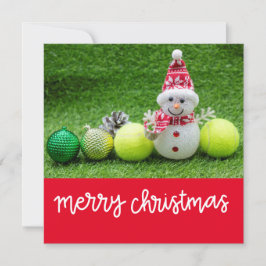 Cartão De Festividades Tênis Natal com tênis bola com boneco de neve
