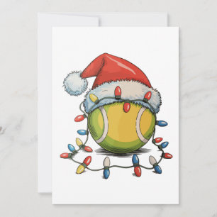 Cartão De Festividades Tênis Natal Xmas Luz Santa Hat Esportes