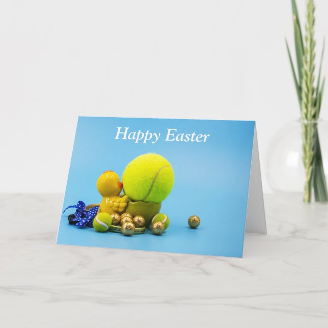 Cartão De Festividades Tênis para Feriado de Páscoa com ovos na cesta (Frente)