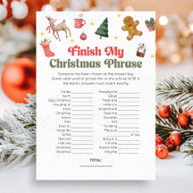 Termine o Jogo de Frases de Natal