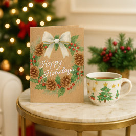 Cartão De Festividades Terra Clássica De Dezembro Com Aquarela De Arco Br