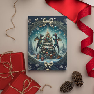 Cartão De Festividades Terra da Marcha dos Dragões